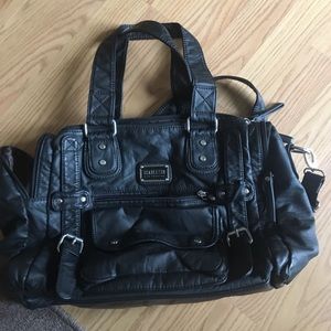 Cute black shoulder bag purse scarleton